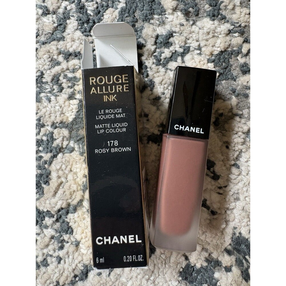 Chanel Rouge Allure Ink 178 Rosy Brown Matte Liquid Lip Colour NEW In Box